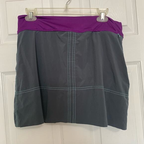 Title 9 Gray and Purple Side Slit Quick Drying Skort - Picture 4 of 7